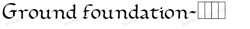 Ground foundation字体转换